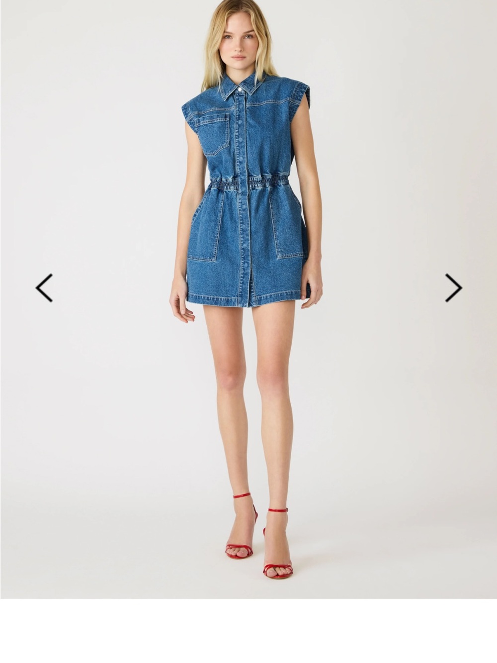 Steve Madden Dark Blue Denim Mini Dress